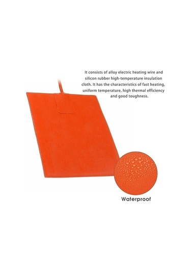 Wondernest 15x20 Cm Araba Motor Yağı Karter Isıtıcı Pedi, Ab Fiş Tipi, Karter Tankı Isıtma