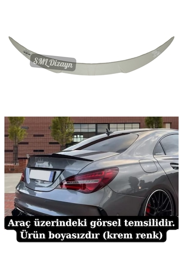Mercedes W117 Cla Spoiler Bagaj Üstü Spoyler Boyasız 2012-2018