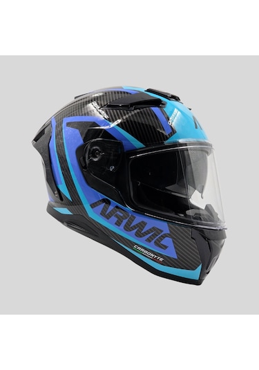 Arwic AR939 Carboneyte Ece-R 22.06 Full Face Motosiklet Kaskı Mavi