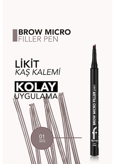 Brow Micro Filler Tarayıcı Keçe Uçlu Kaş Kalemi 8682536093019 001 Beige