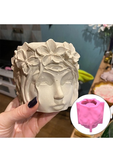 Suntek Silikon Vazo Kalıpları Epoksi Reçine Saksı Kalıp