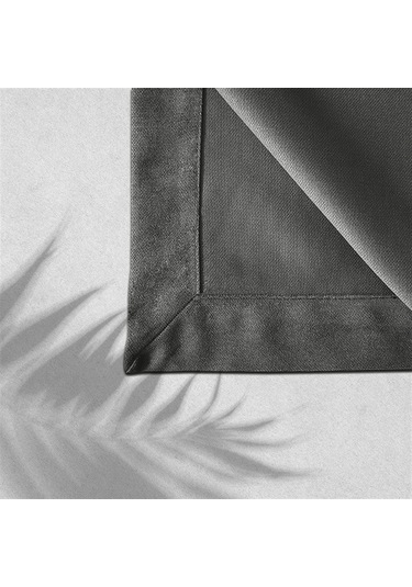 Kadife Dokulu Masa Örtüsü Gri Rengi-644