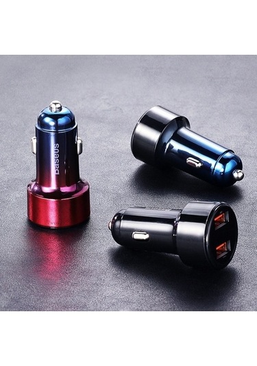 Maoyaya Baseus 45w Hızlı Şarj Araç Başlık N11.590 Dual Çıkışlı Usb Siyah Trendooze 4.0.3.0 Kh