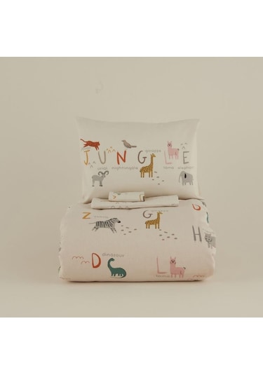 Karaca Home Jungle Bej Bebek Nevresim Takımı