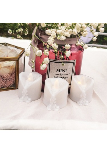 Maiyame 12 Adet Uzaktan Kumandalı Led Mum, Yumuşak Parıltı Efekti, Safe Kullanım, Noel Ve Parti Dekorasyonu, Islak Görünüm, Cr2032 Pil Dahil Sıcak Beyaz