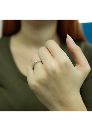 Lova 0,37 Karat Pırlanta Yarımtur Yüzük - 1050210