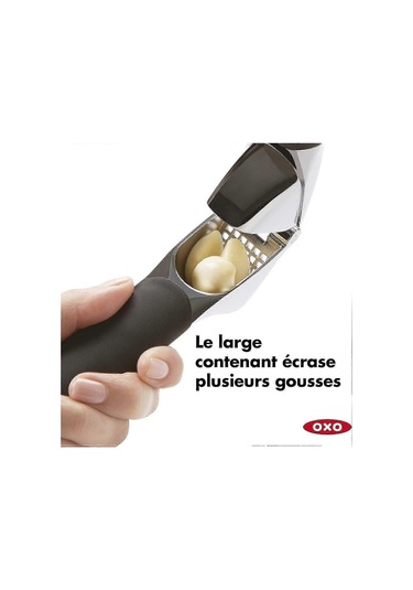 Good Grips - Sarımsak Presi - Manuel Sarımsak Presi - Paslanmaz Çelik - Kırmızı Ve Siyah Siyah