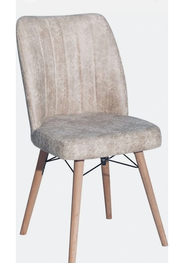 Kaliteli Bir Adet Kare Gold Mutfak Salon Sandalyesi Bej