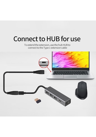 Cbtx PQ105 USB Tip-C 16 Çekirdekli 10 Gbps Veri Şarj Kablosu 0.5 Metre