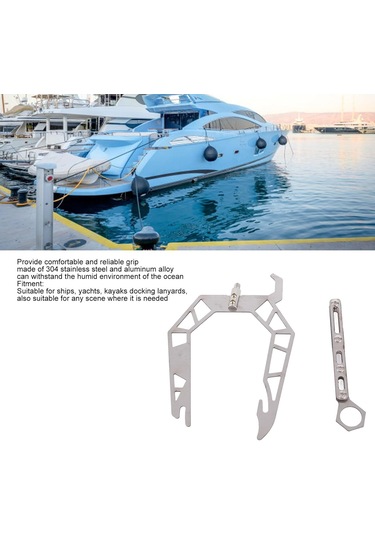 Demirleme İpi Yuvası Kanca Tekne U Tipi Demirleme İpi Dişli Paslanmaz Ste Profesyonelce Yapılmış