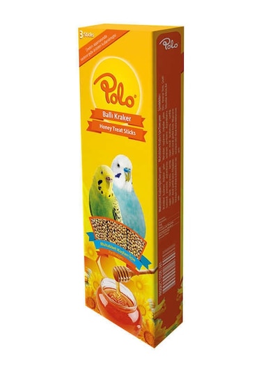 Polo Ballı Muhabbet Kuşu Krakeri 3 Lü