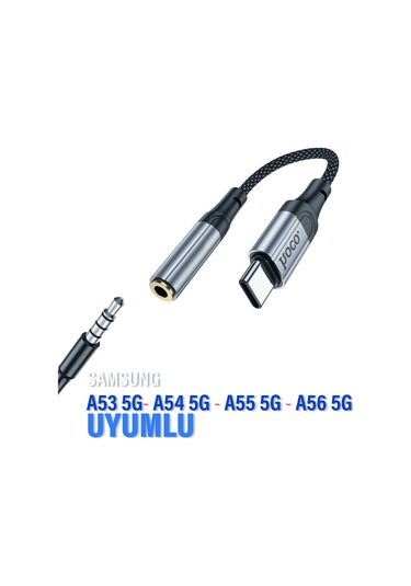 Samsung Uyumlu A53 A54 A55 A56typec 3.5mm Çevirici Kulaklık Dönüştürücü