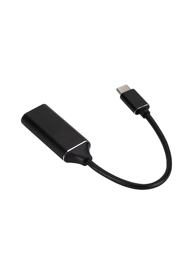 Samdoo Usb Type-c'den Hd'ye Dönüştürücü, 4k 30hz Desteği, Siyah, Plug & Play, Telefon/bilgisayar Ekranını Tv/monitöre Yansıt