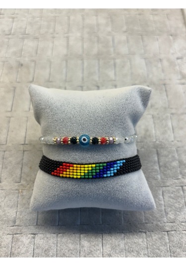 Moda Tasarım Miyuki Boncuklu Bileklik Çok REnkli