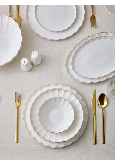 Aryıldız Rs Margaret Gold 54 Parça Porselen Yemek Takımı Ar263587