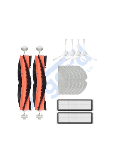 Roborock S8 Pro/s8 Pro+/q8+/q8 Max Pro+ Uyumlu 1 Ana Fırça 4 Yan Fırça 4 Filtre 2 Mop Pkt-iasgf0001606