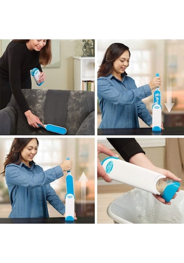 Evcil Hayvan Kedi Köpek Tüyü Kanepe Kıyafet Halı Tüy Toplayıcı Tarak Yıkanabilir Hazneli Fırça Diğer