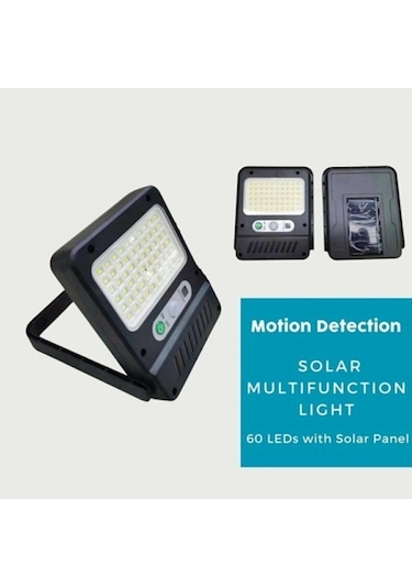 60 Led 3 Mod Güneş Enerjili Sensörlü Dış Mekan Solar Sokak Bahçe