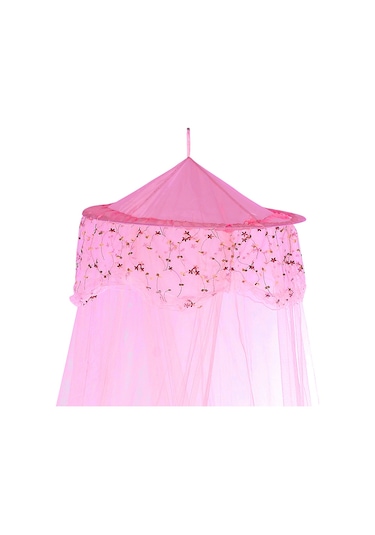 Yatak Gölgelikli Mega Boy Lüks Cibinlik Sineklik - Pembe