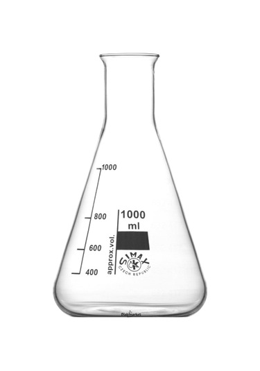 Simax Cam Erlen 1000 ML Erlenmeyer Flask Dar Boyunlu