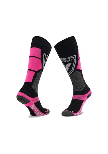 Rossignol L3 W Premium Wool Kadın Kayak Çorabı Renkli Pembe