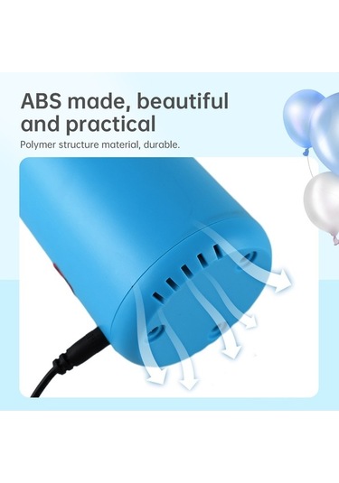 Novahub Mini Elektrikli Balon Pompası Balon Üfleme Makinesi Pres Ve Otomatik Şişirme Balon Şişirme Makinesi Helyum Balonu İçin Tüm Balon, Pratik Balon Pompası