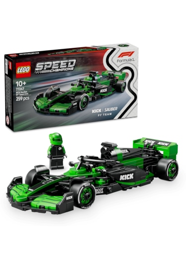 LEGO® Speed Champions KICK Sauber F1® Team C44 Yarış Arabası 77247 - 10 Yaş ve Üzeri Çocuklar için Yaratıcı Oyuncak Yapım Seti (259 Parça)