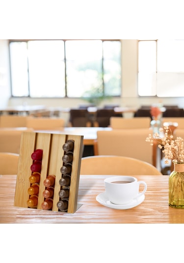 Moveevo 18 Kapsül Kapasiteli Şık Kahve Kapsülü Organizatörü Kf-b031, Masaüstü Düzenleyici