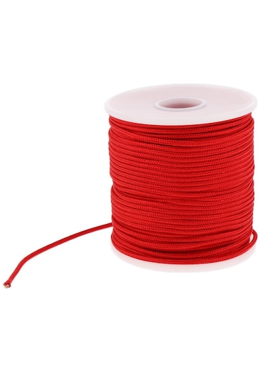 Dolıty 2mm 50 M Paracord Paraşüt Halat Kordon Açık Kamp Kırmızı