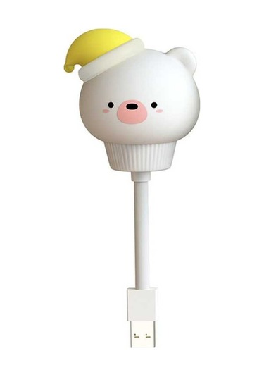 Pazly Esnek Mini Usb Led Gece Lambası - Beyaz Işık, Pratik Ve Şık Diğer