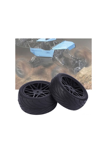 Geekyou 1/10 Kumandalı Araba İçin 85mm Dayanıklı Lastikler - Yükseltilmiş Tutuş Ve Sabitlik, Off-road/piyasa Uyumlu Siyah, 4 Adet