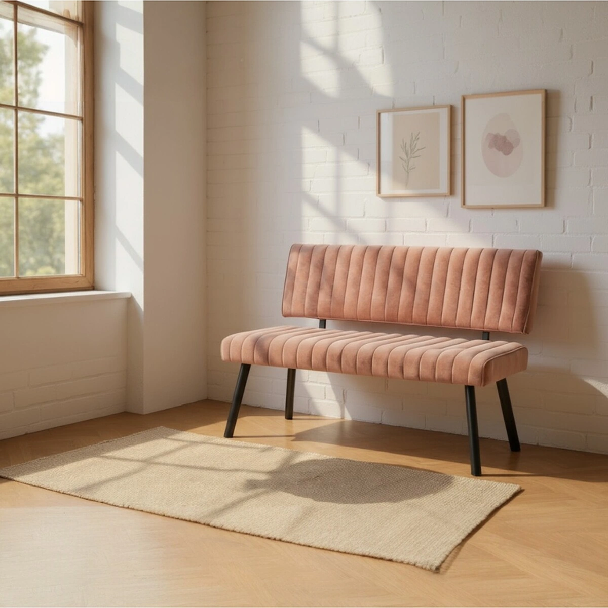 Dengema Koza Sırtlı Bank Talas 04 Taba Kumaş, Kolay Kurulum, Şık Ve Dayanıklı Taba