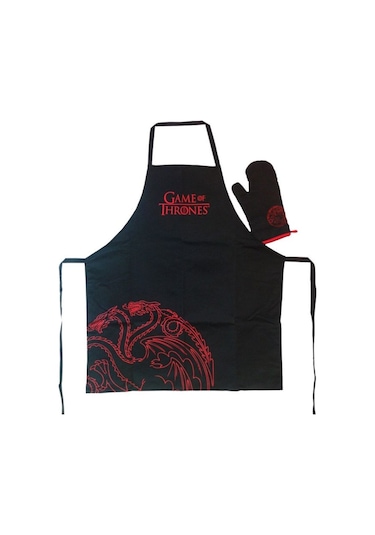 Game Of Thrones: Targaryen Apron And Oven Glove Önlük Seti
