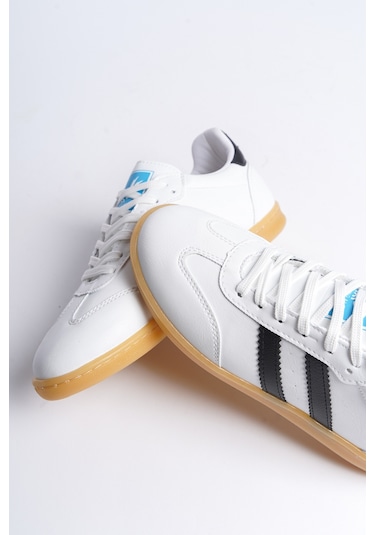 Garantili D30004 Günlük Ortopedik Kadın Sneaker Spor Ayakkabı Beyaz-siyah