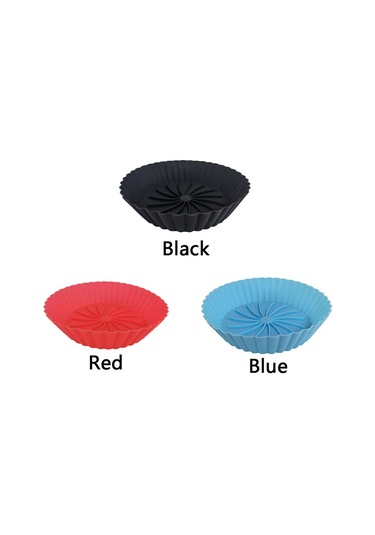 Silikon Tencere Isıtmalı Fırın Tepsisi Mavi Mavi Diğer