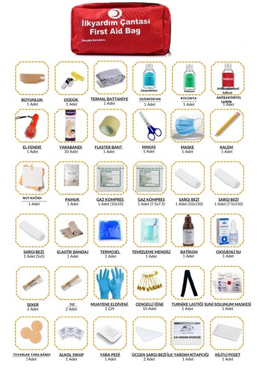 İlkyardım Çantası Kumaş Araba Ve İşyerine Uygun