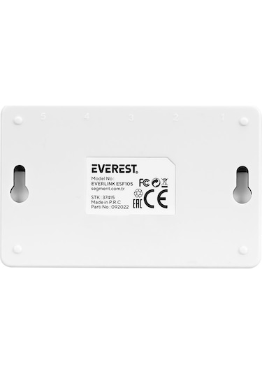 Everest ESF105 5 Port 10/100Mbps  Ethernet Masaüstü Switch Hub