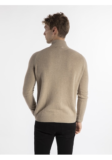 Trussardi Erkek Kazak  TRRD003625 Açık Kahverengi