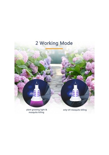 Bloomnest Uv Sivrisinek Öldürücü Led Bitki Işığı - 8w Usb Şarjlı İç Mekan Bitkileri Yetiştirme Çadırı Ampulü