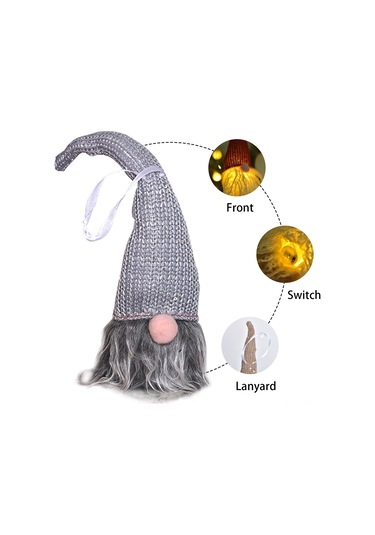 Qingmipy Işıklı Asılı Peri Bebeği Dekorasyonu - Noel Ve Hediye İçin Şirin El Yapımı Aksesuar Beyaz