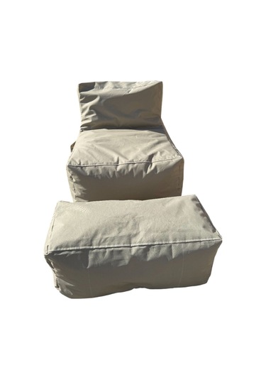 Xxl Sedir Armut Koltuk Ve Ayakucu Pufu Bej