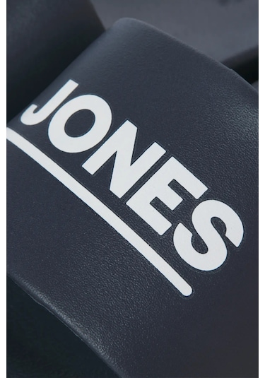 Jack & Jones Erkek Jfwollıe Yazı Detaylı Terlik 12236477 Antrasit Antrasit