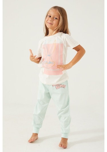 Looney Tunes Sweet Female Duck Kırık Beyaz Kız Çocuk Kısa Vanilya