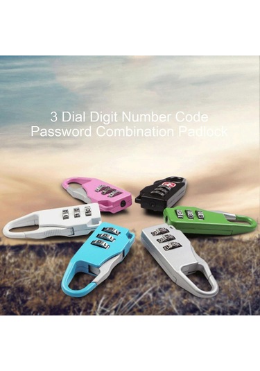 Dial Digit Number Code Password Combination Padlock Travel Securi