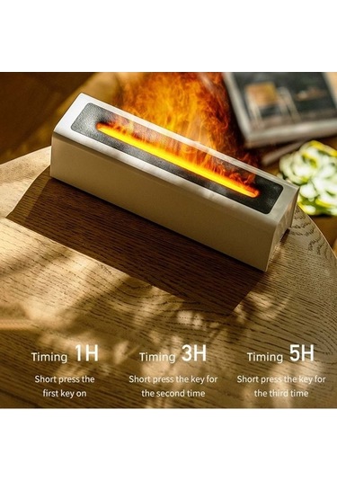 Dancemonkey Dq711 Alev Aromaterapi Difüzör, Sessiz Kullanım, Usb Hava Nemlendirici, Siyah