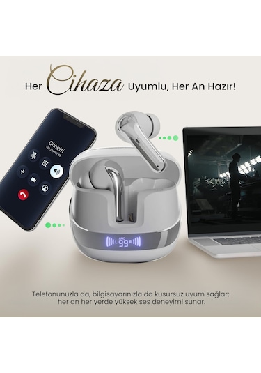 Bix Twx Soundcraft Anc Enc Bt5.4 Kablosuz Kulakiçi Kulaklık
