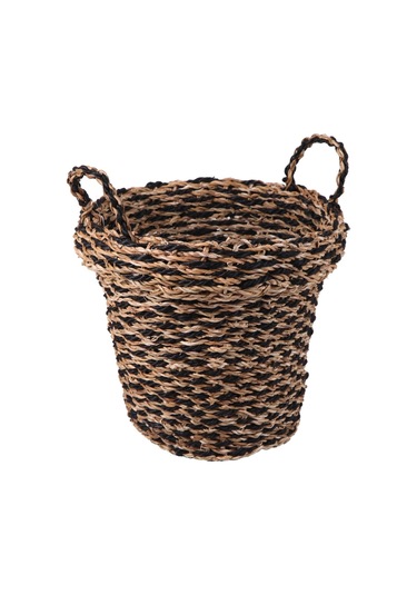 Dekoratif Yuvarlak Hasır Çamaşır Sepeti 42X35Cm Diğer