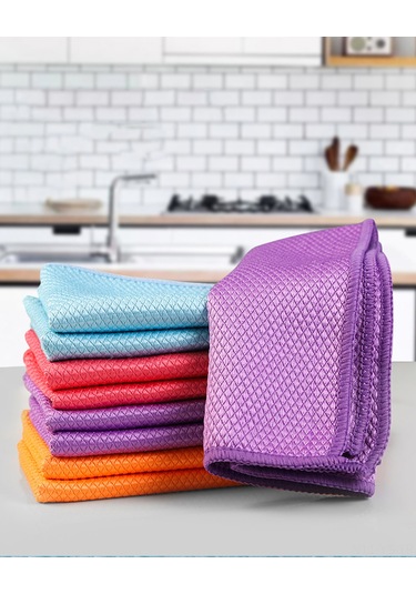 Yunboo Mikrofiber Su Emici Cam Silme Havlu, Yıkama Ve Araba Temizliği İçin, 40x30 Cm, 5 Adet Paket Rastgele Renk Diğer