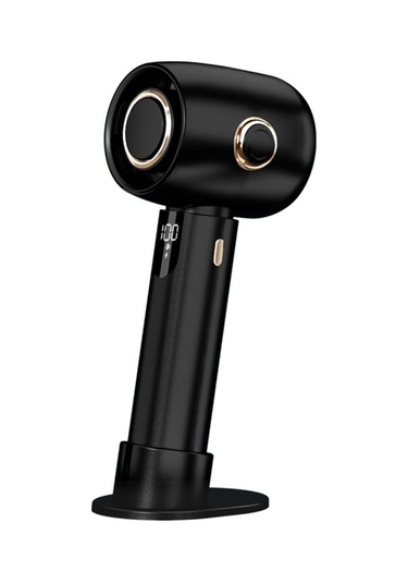 Didadodo Taşınabilir Şarjlı Mini Fan - 5 Hızlı, Sessiz, Yeni Led Ekranlı, Ev/ofis/seyahat İçin Siyah Siyah