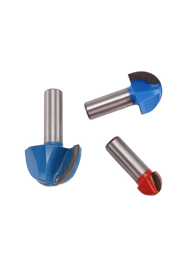 3 Adet Freze Ucu, 1/2 İnç Sap Çekirdek Kutusu Freze Ucu Seti